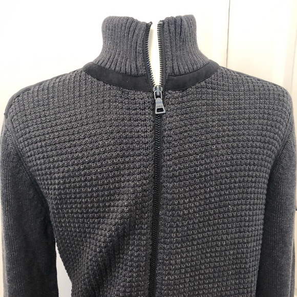 Guess men’s full zip knitted sweater cardigan size medium - Picture 2 of 6